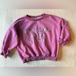 Shop Sova Pink 'It's Cool To Be Kind' Crewneck Sweatshirt, Soft. Sz 4T